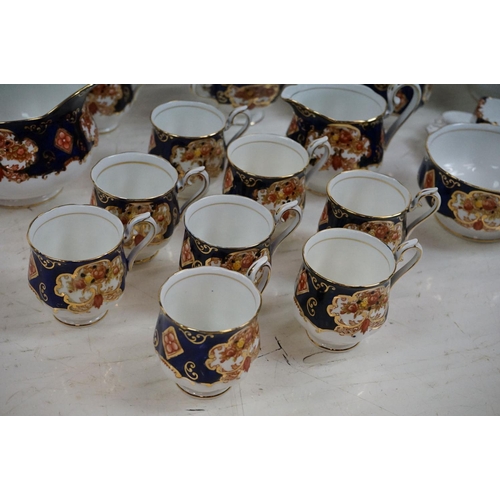 89 - Royal Albert Heirloom pattern extensive tea and dinner service. The lot to include approximately; te... 