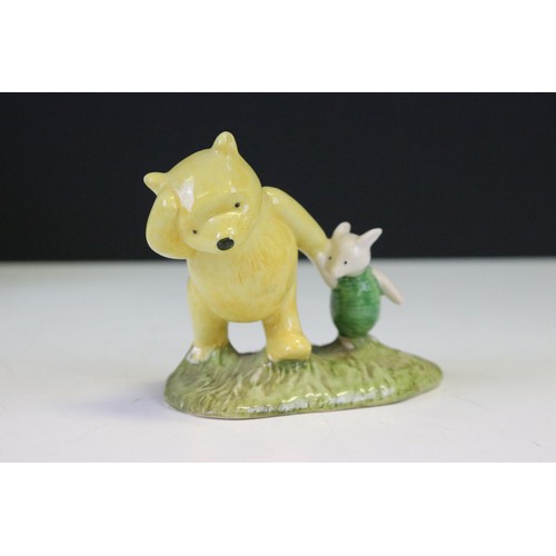 75 - Royal Doulton and Beswick Disney figurines to include Pooh and Piglet Windy day (boxed) by Royal Dou... 