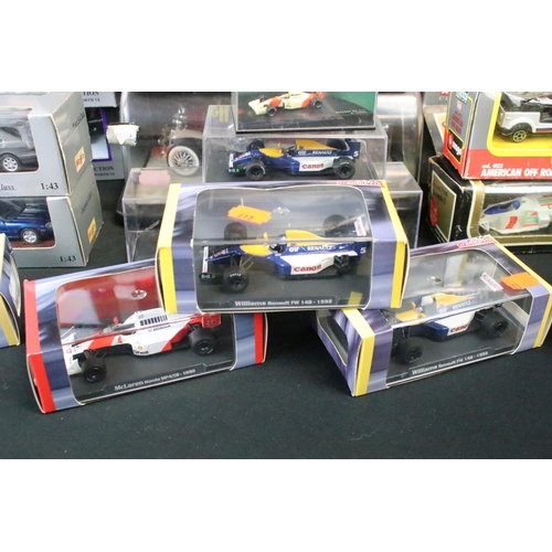 1104 - 29 Boxed diecast models, to include Franklin Mint, Revell, Corgi, Burago, Maisto, MC Toy etc, featur... 