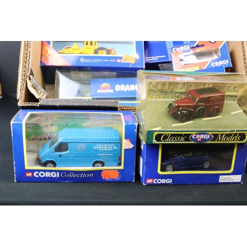 1108 - 35 Boxed Corgi diecast models from 1980's onwards to include 5 x 50's Classics, Eddie Stobart Merced... 