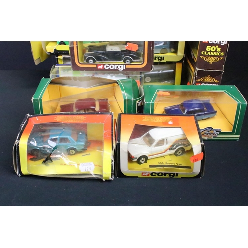 1108 - 35 Boxed Corgi diecast models from 1980's onwards to include 5 x 50's Classics, Eddie Stobart Merced... 