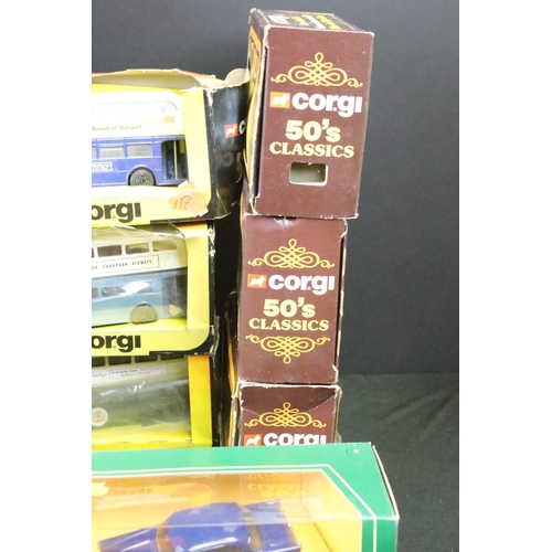 1108 - 35 Boxed Corgi diecast models from 1980's onwards to include 5 x 50's Classics, Eddie Stobart Merced... 