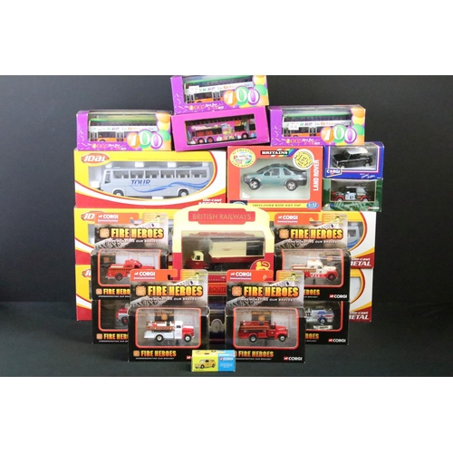 1111 - 21 Boxed diecast models to include 6 x Joal 149 Autobus Coach Bus (all duplicated), 6 x Corgi Fire H... 