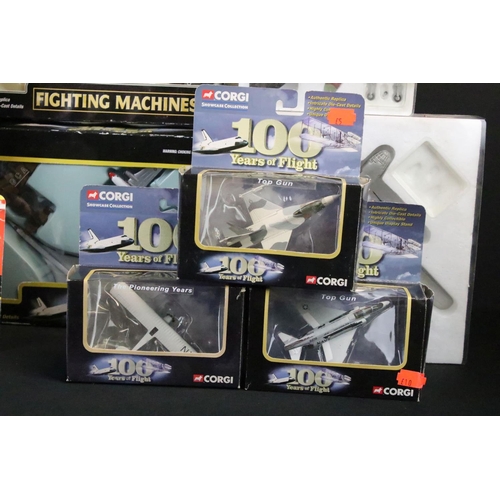 1116 - 12 Boxed / cased diecast model aircraft to include 2 x Corgi Fighting Machines (CSFS05004 & CSCA1100... 