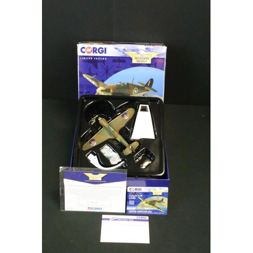 1118 - Five boxed Corgi 'The Aviation Archive' diecast models mostly 1:72 scale models to include AA33622 P... 