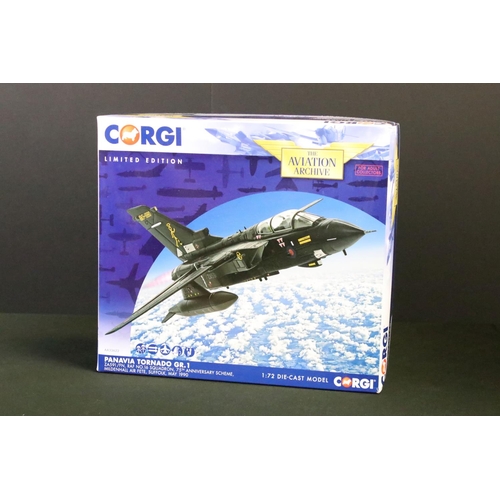 1118 - Five boxed Corgi 'The Aviation Archive' diecast models mostly 1:72 scale models to include AA33622 P... 