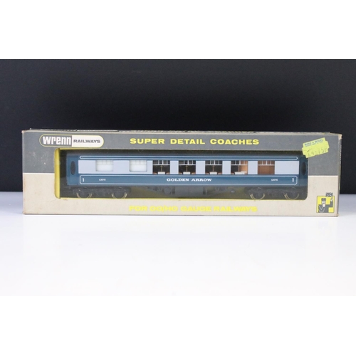 46 - Boxed Wrenn OO gauge W2229 4-6-2 Glasgow City locomotive blue BR plus 4 x boxed Wrenn items of rolli... 