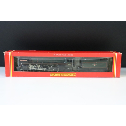 51 - Three boxed Hornby OO gauge locomotives to include ltd edn Tennyson, R082 GWR Locomotive King James ... 