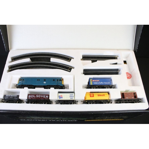 54 - Boxed Hornby OO gauge R793 King Size Set, set appears very close to complete with boxed GWR King Cla... 