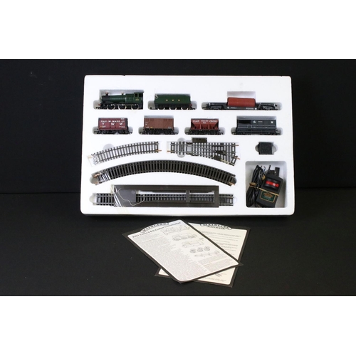 56 - Three boxed Hornby OO gauge electric train sets to include R697 LMS Express Passenger with Duchess o... 