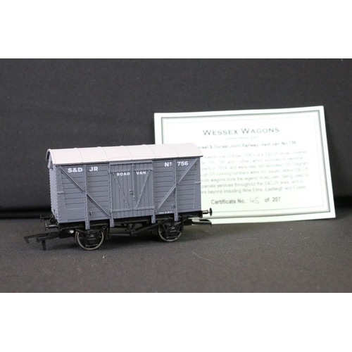 57 - Around 75 OO gauge items of rolling stock mainly featuring Wessex Wagons ltd edn examples, many with... 