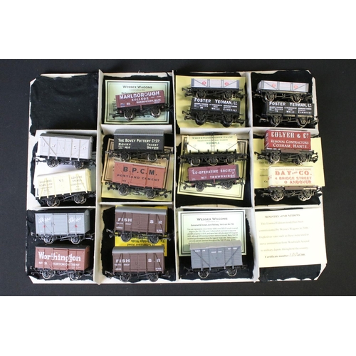 57 - Around 75 OO gauge items of rolling stock mainly featuring Wessex Wagons ltd edn examples, many with... 