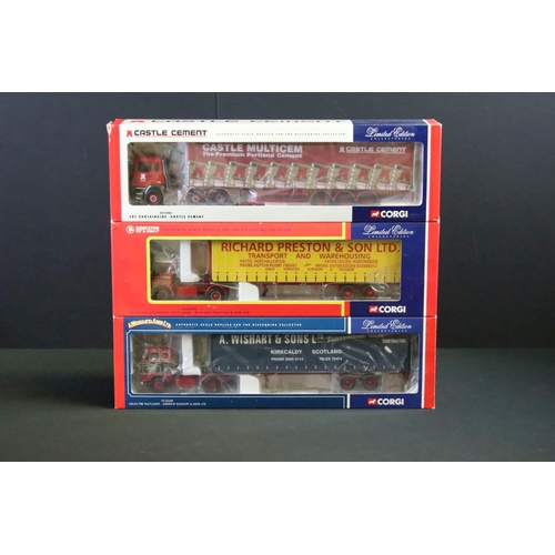 1035 - Six boxed ltd edn 1/50 Corgi diecast haulage models to include CC13109 Andrew Wishart & Sons, CC1250... 