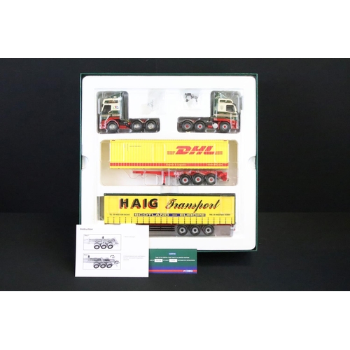 1037 - Boxed Corgi ltd edn 1/50 Haulage of Renown CC99192 Haig Transport diecast haulage models set, with c... 