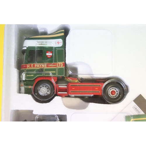 1038 - Boxed Corgi 1/50 CC99147 HE Payne Transport ltd diecast haulage model set, complete with certificate... 