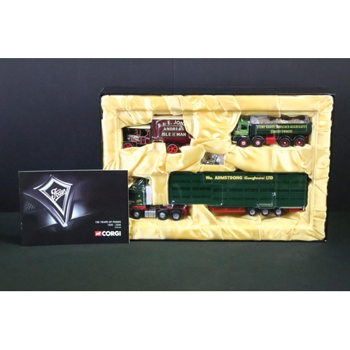 1042 - Boxed Corgi CC99185 150 Years of Foden 1856-2006 diecast haulage model set, complete and ex