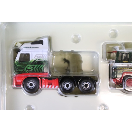 1043 - Three boxed Corgi Eddie Stobart related diecast model sets to include 2 x ltd edn Hauliers of Renown... 