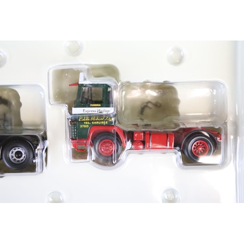 1043 - Three boxed Corgi Eddie Stobart related diecast model sets to include 2 x ltd edn Hauliers of Renown... 