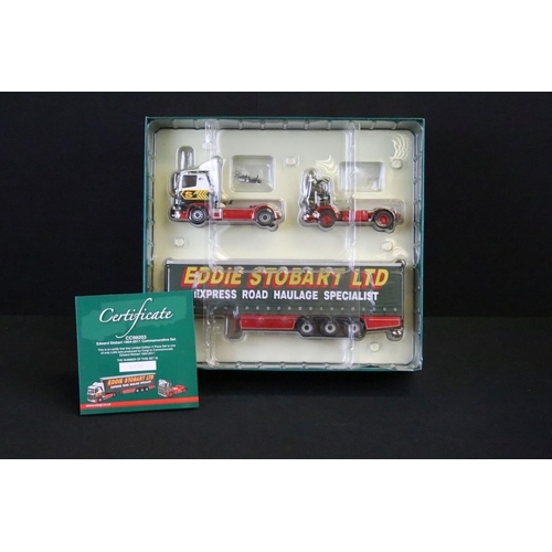 1043 - Three boxed Corgi Eddie Stobart related diecast model sets to include 2 x ltd edn Hauliers of Renown... 