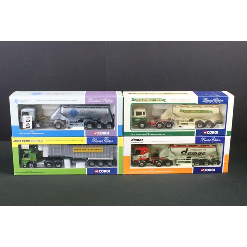 1048 - Eight boxed ltd edn 1/50 Corgi diecast haulage models to include CC11801 Clugston, 76101 Damac, 7490... 