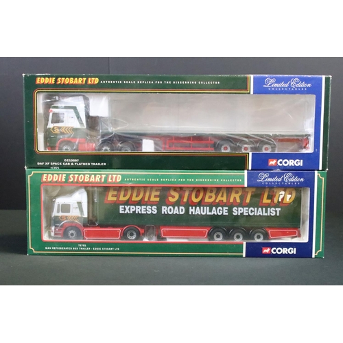 1050 - Seven boxed ltd edn 1/50 Corgi Eddie Stobart diecast haulage models to include CC13401, CC13207, CC1... 