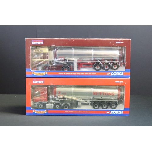 1051 - Five boxed ltd edn 1/50 Corgi Haulage of Renown diecast models to include CC13222 William Nicol Tran... 