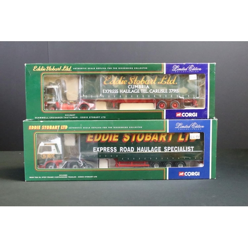 1052 - Seven boxed ltd edn 1/50 Corgi Eddie Stobart diecast haulage models to include CC12901, CC12610, CC1... 