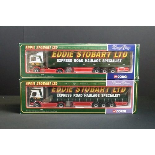 1052 - Seven boxed ltd edn 1/50 Corgi Eddie Stobart diecast haulage models to include CC12901, CC12610, CC1... 