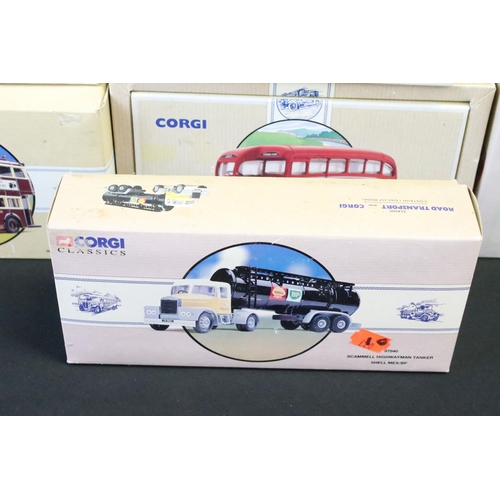 1122 - 21 Boxed Corgi Classics diecast models, to include Commercials, Road Transport, Fire Engines and Bus... 