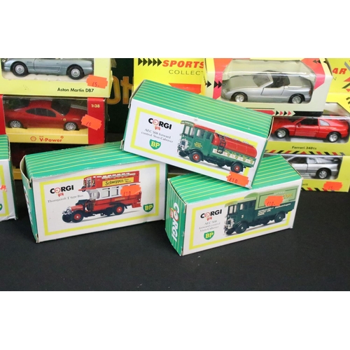 1123 - Around 35 Boxed diecast models, to include 6 x Shell V-Power Ferraris, 8 x Texaco Old Timer Collecti... 