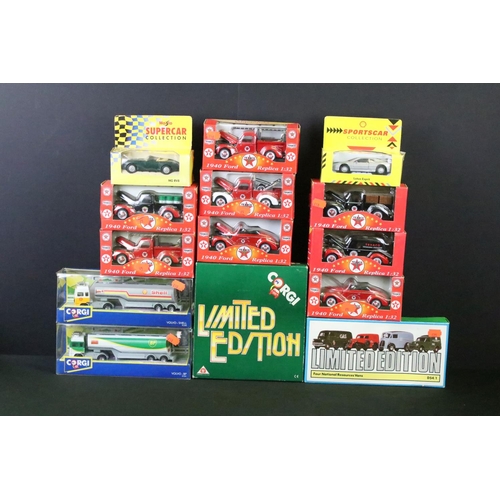 1123 - Around 35 Boxed diecast models, to include 6 x Shell V-Power Ferraris, 8 x Texaco Old Timer Collecti... 