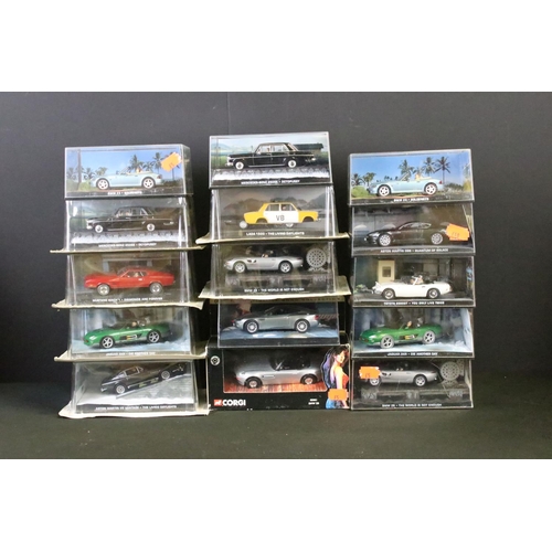 1130 - 25 Boxed / cased James Bond diecast models to include 13 x GE Fabbri, 5 x The Definitive Bond Collec... 