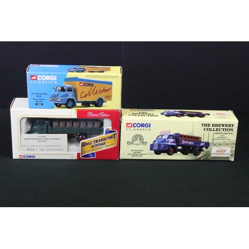 1132 - Seven Boxed Corgi diecast models to include 2 x Corgi Classics models (30305 1997 Collector Club Tha... 