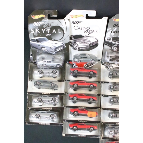 1140 - 44 Carded Hot Wheels James Bond 007 diecast models to include 25 x Casino Royale, 10 x Diamonds Are ... 