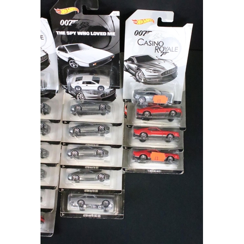 1140 - 44 Carded Hot Wheels James Bond 007 diecast models to include 25 x Casino Royale, 10 x Diamonds Are ... 