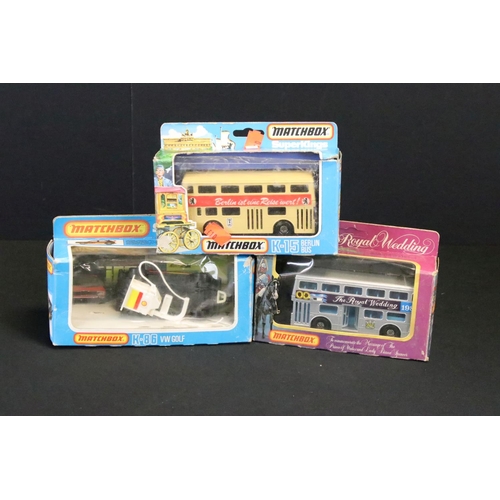 1141 - 13 Boxed Matchbox diecast models, to include 8 x Superkings (K-70 Porsche Turbo, K-25 Berlin Bus, K-... 