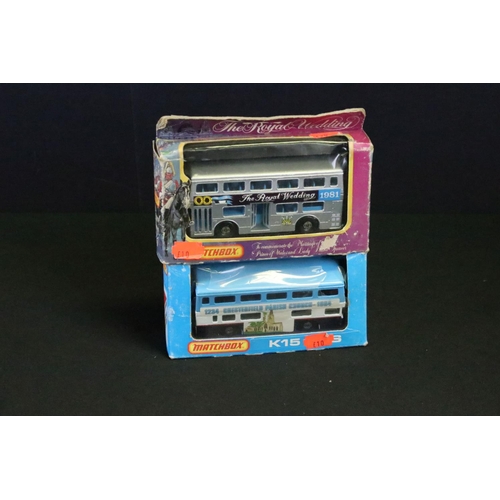 1141 - 13 Boxed Matchbox diecast models, to include 8 x Superkings (K-70 Porsche Turbo, K-25 Berlin Bus, K-... 