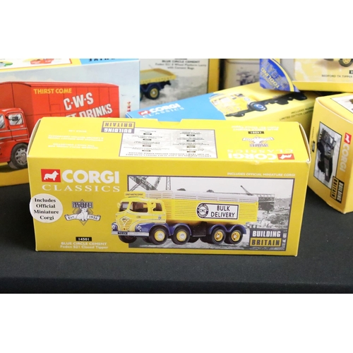 1142 - 23 Boxed Corgi Classics diecast models to include 8 x Building Britain (13904, 14501, 22901, etc), 2... 