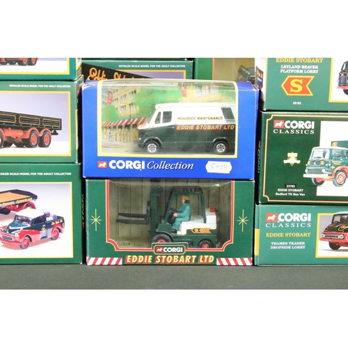 1145 - 18 Boxed Corgi Eddie Stobart Ltd. diecast models to include 31704, 31701, 97369, 18801, 11601, 30202... 