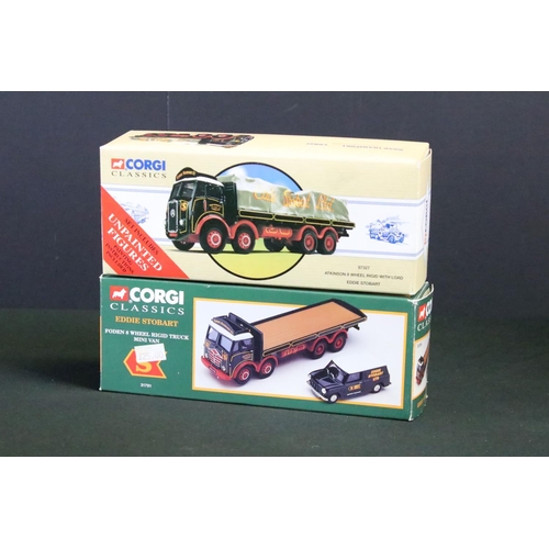 1145 - 18 Boxed Corgi Eddie Stobart Ltd. diecast models to include 31704, 31701, 97369, 18801, 11601, 30202... 