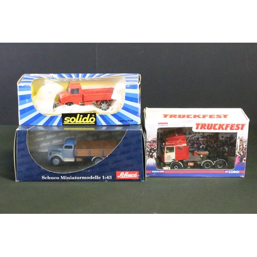 1152 - Nine boxed / cased diecast models to include Schuco Miniaturmodelle 1:43 03051 Opel Blitz S 3t, Soli... 