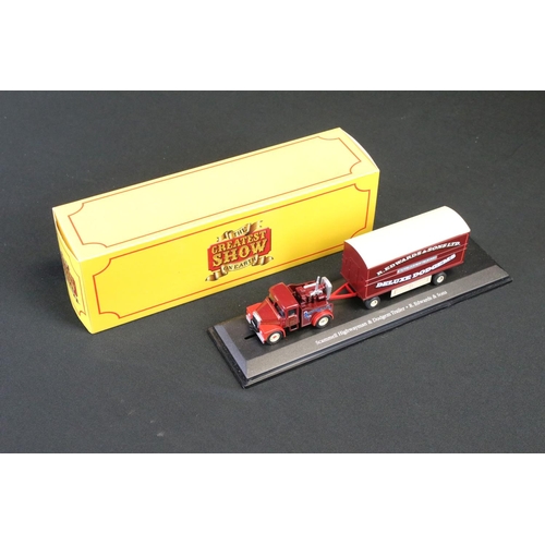 1153 - 12 Boxed Atlas Editions 'The Greatest Show On Earth' diecast models. Diecast ex, boxes vg