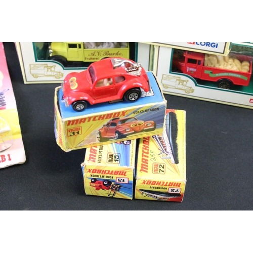 1161 - 19 Boxed / carded diecast models to include 3 x Matchbox Superfast (31 Volks-Dragon, 15 Fork Lift Tr... 