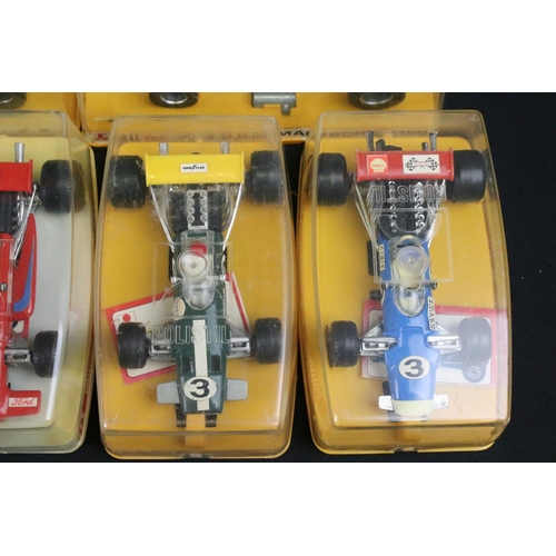 1162 - 13 Cased Polistil / Politoys Formula 1 diecast models to include FX3 Lotus J.P.S., FX4 B.R.M. Marlbo... 