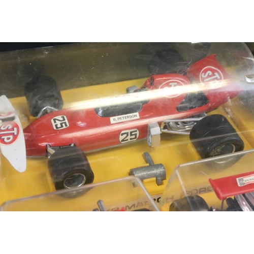 1162 - 13 Cased Polistil / Politoys Formula 1 diecast models to include FX3 Lotus J.P.S., FX4 B.R.M. Marlbo... 