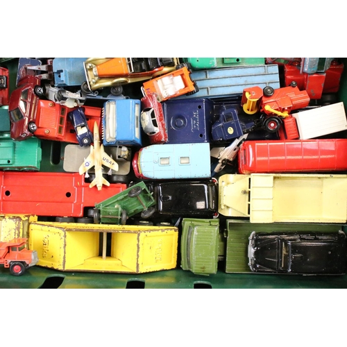 1163 - Around 50 mid 20th C onwards play worn diecast models to include Dinky, Corgi, Tonka, Matchbox and S... 