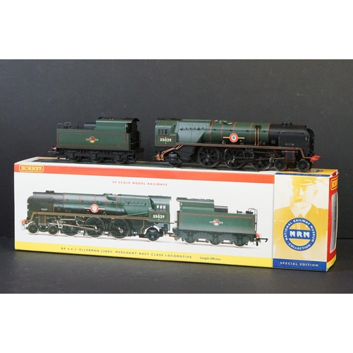 11 - Boxed Hornby OO gauge NRM National Railway Museum R2294 BR 4-6-2 Merchant Navy Class Ellerman Lines ... 