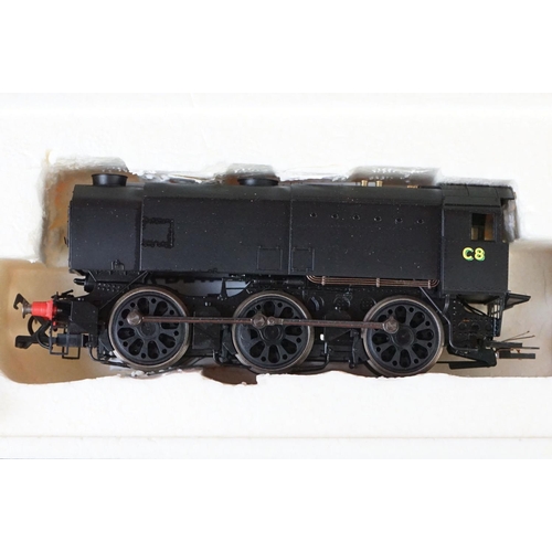 12 - Two boxed Hornby OO gauge locomotives to include R2343 SR 0-6-0 Class Q1 Locomotive C8 and R2098B GW... 