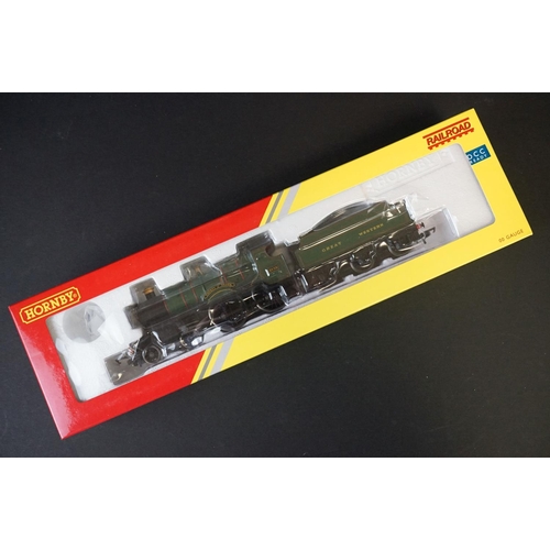 13 - Five boxed Hornby Railroad OO gauge items to include R2670 Train Pack, R4526 Operating Mail Coach an... 