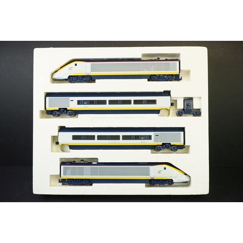 14 - Boxed Hornby OO gauge R665 Eurostar Train Pack, complete with Class 373 Powered Locomotive, Class 37... 